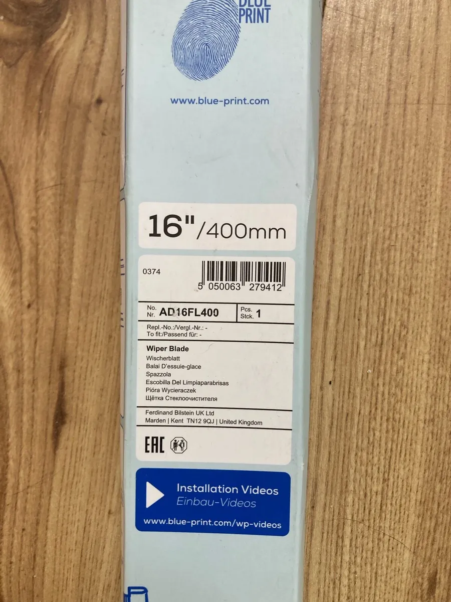 BLUE PRINT Wiper Blades and Anti-Fog Spray - Image 2