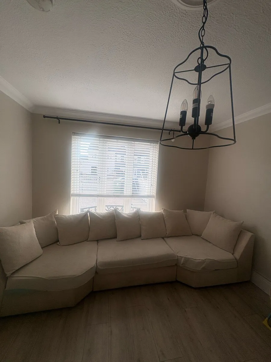 Sofa and footstool - Image 2