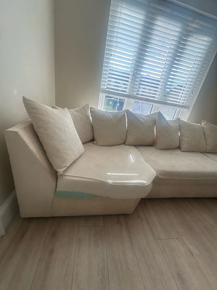 Sofa and footstool - Image 3