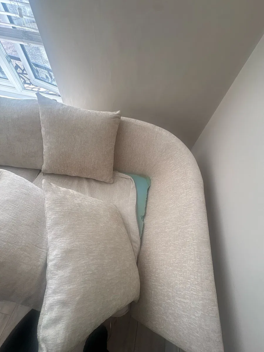 Sofa and footstool - Image 4