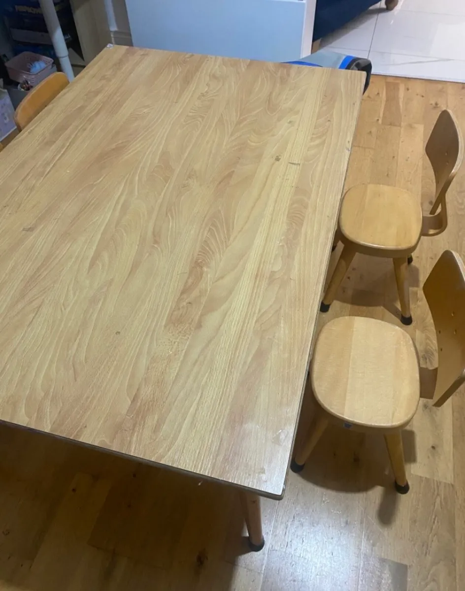 Flexa kids bed and Playschool table and chairs - Image 3