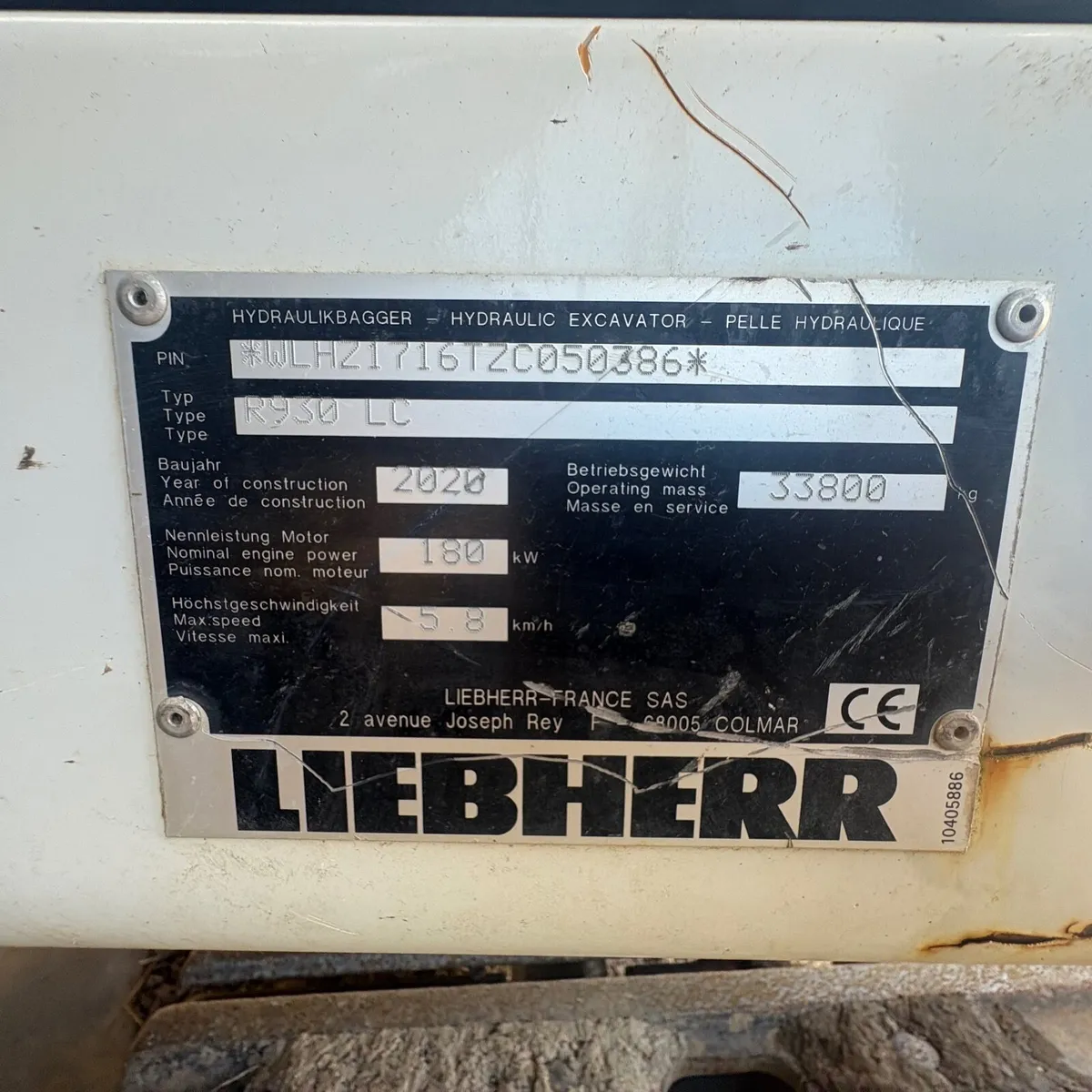 2020 Liebherr 930  LC - Image 3