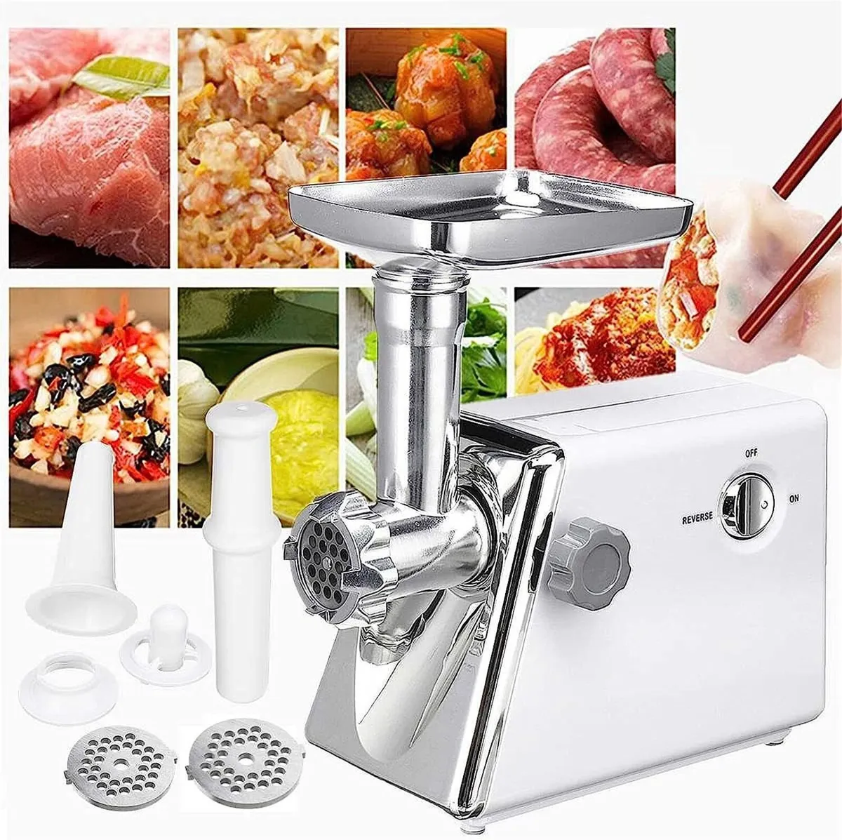 Electric Meat Grinder Sausage Stuffer 2800W – 220V - Image 3