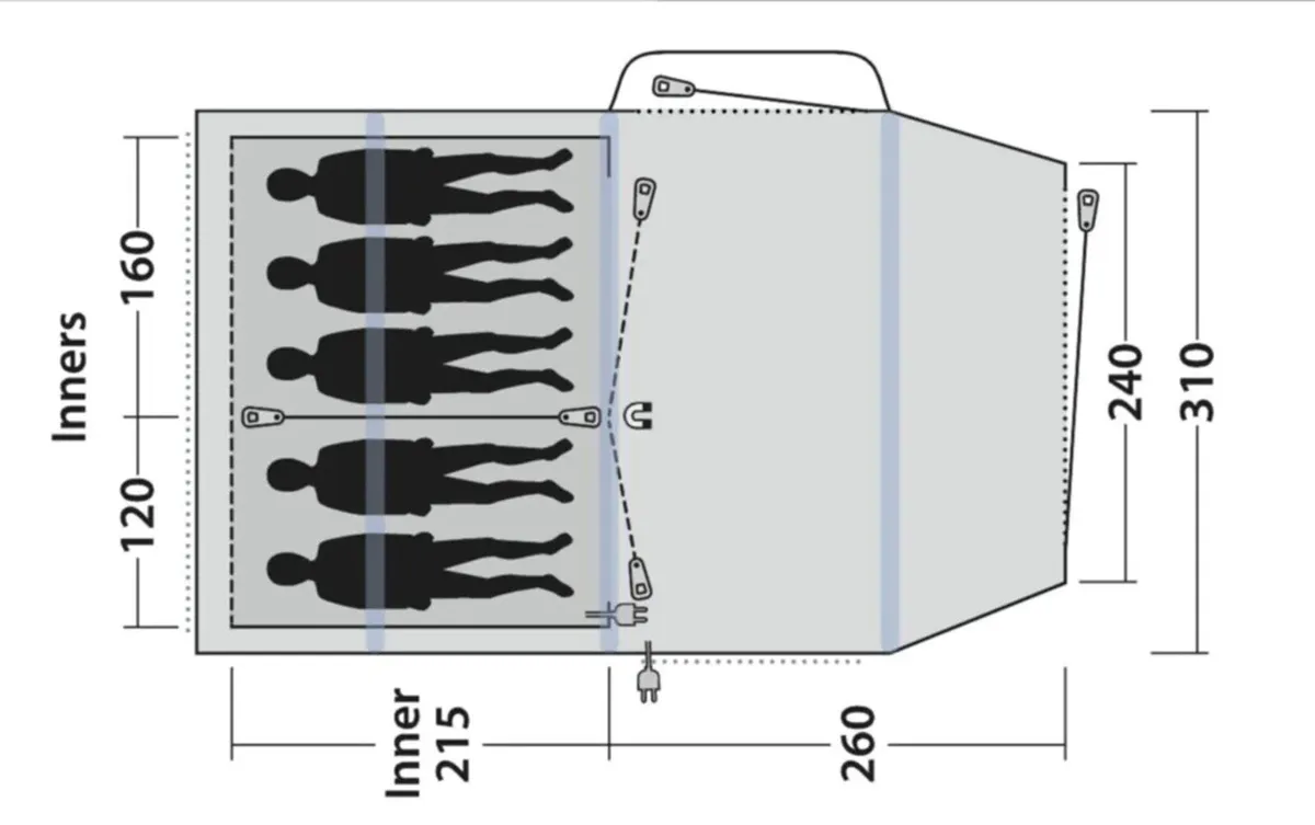 Outwell 5p Air tent - Image 3