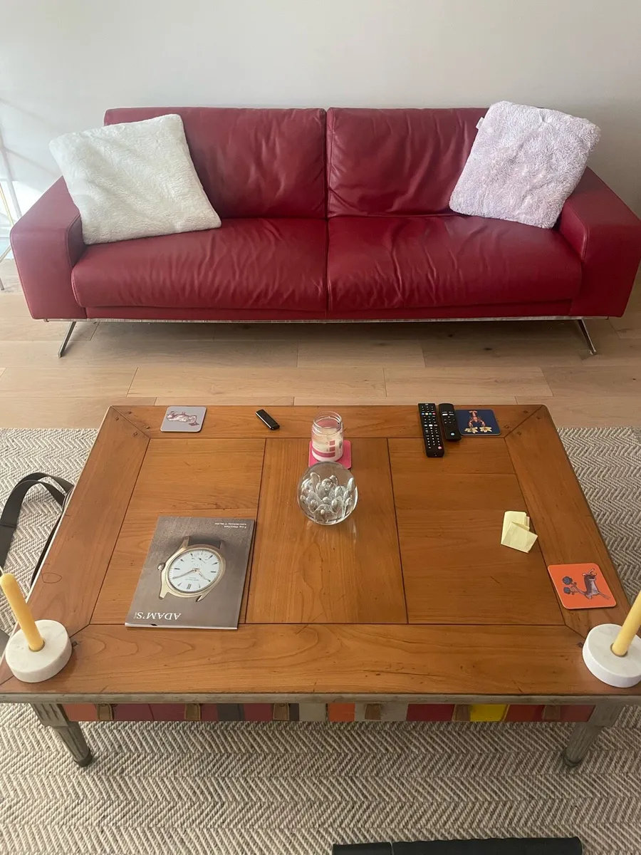 Roche Bobois Leather Sofa - Image 2