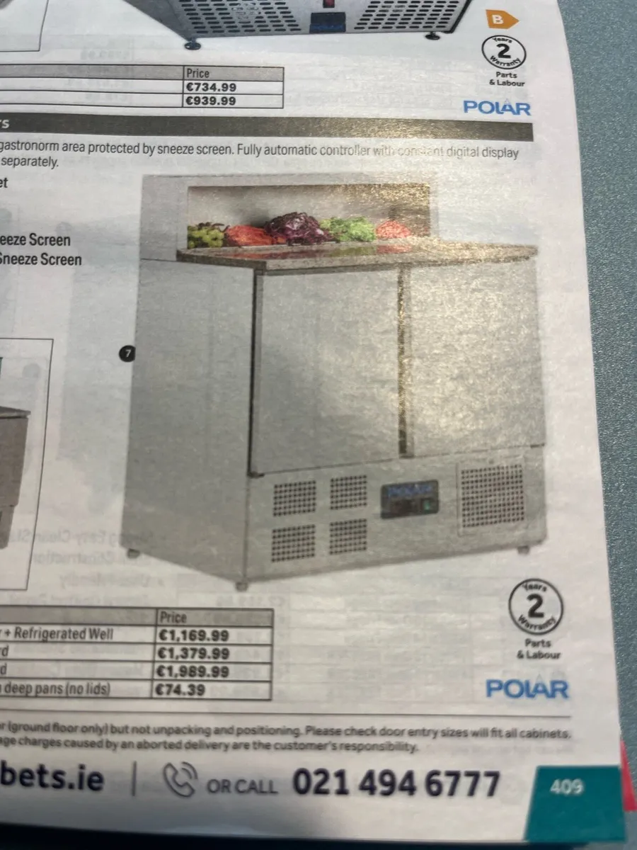 Polar prep counter 256Lt fridge - Image 2