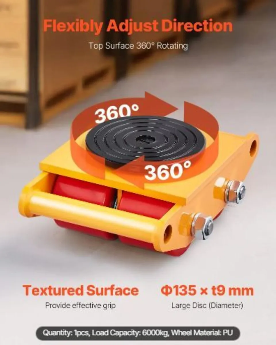 Machinery Skate Dolly, 13,200 LBS/6T - Image 4