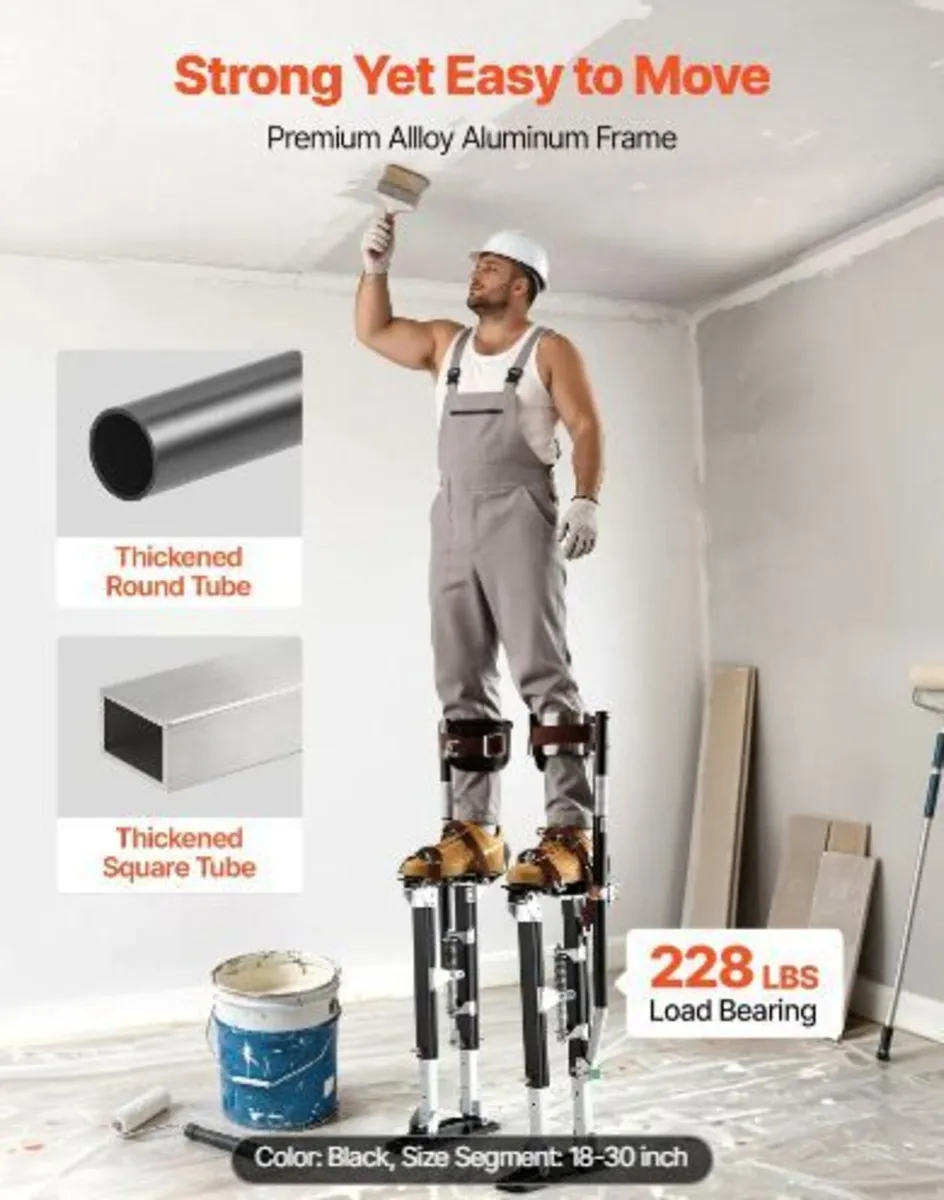 Drywall Stilts, 485-790 mm Adjustable - Image 2