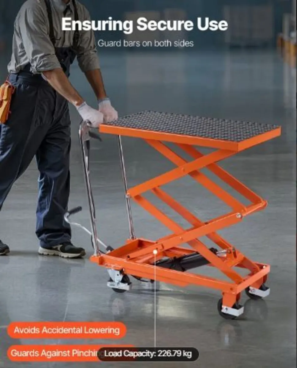 R Hydraulic Lift Table, 500 lbs Capacity - Image 1