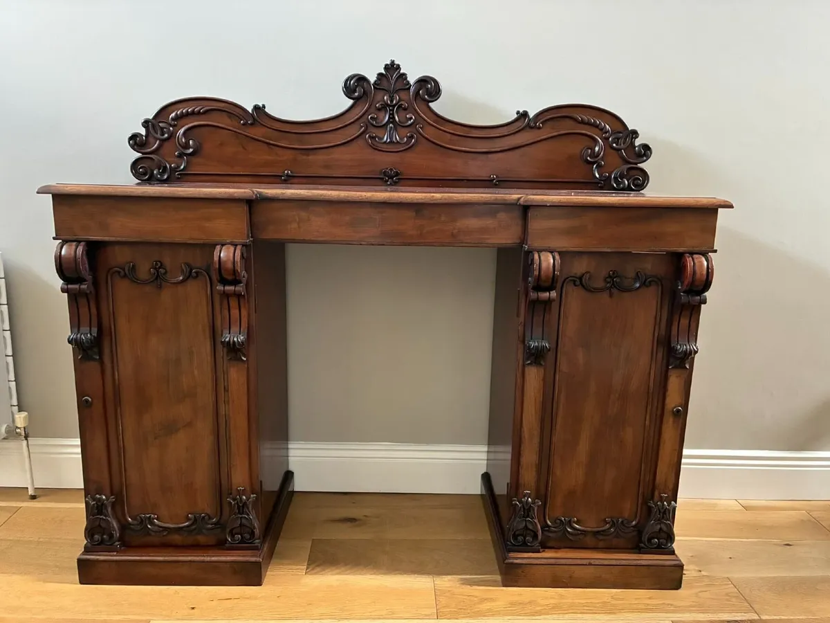 Victorian Mahogany Pedestal Sideboard. - Image 1