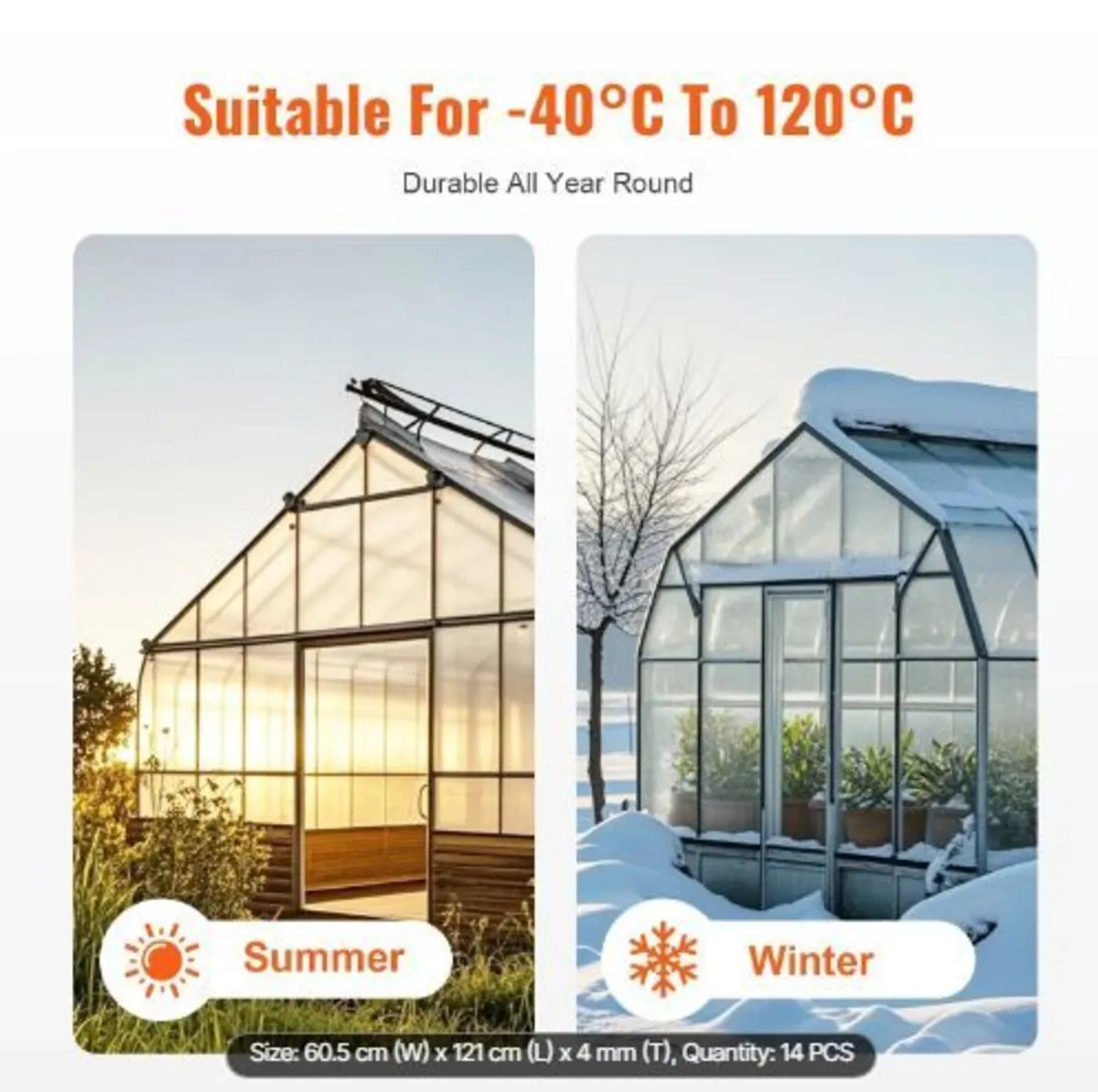 14 Pack Polycarbonate Greenhouse Panels - Image 3