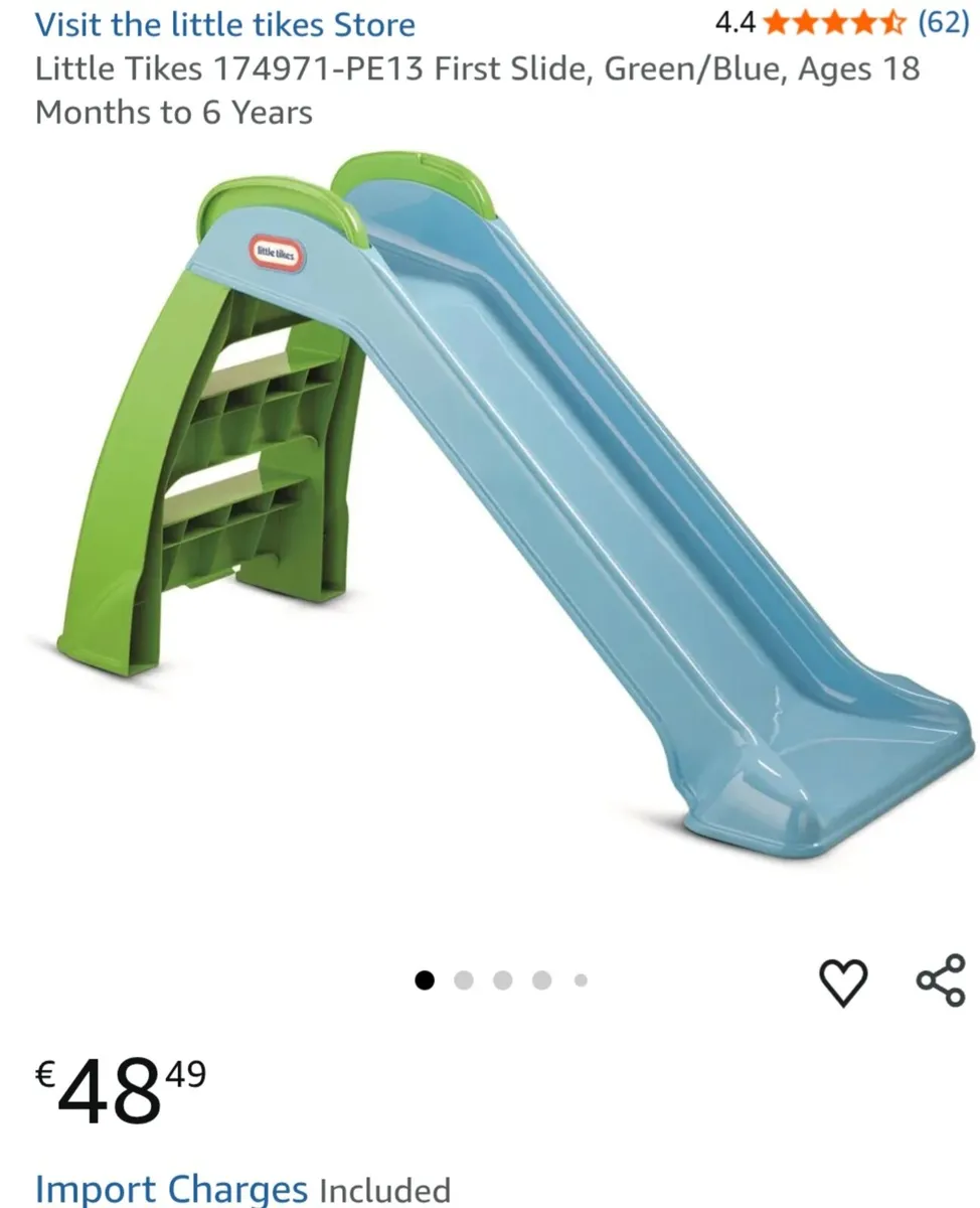 Kid's indoor outdoor slide from 18months to 6 year - Image 2