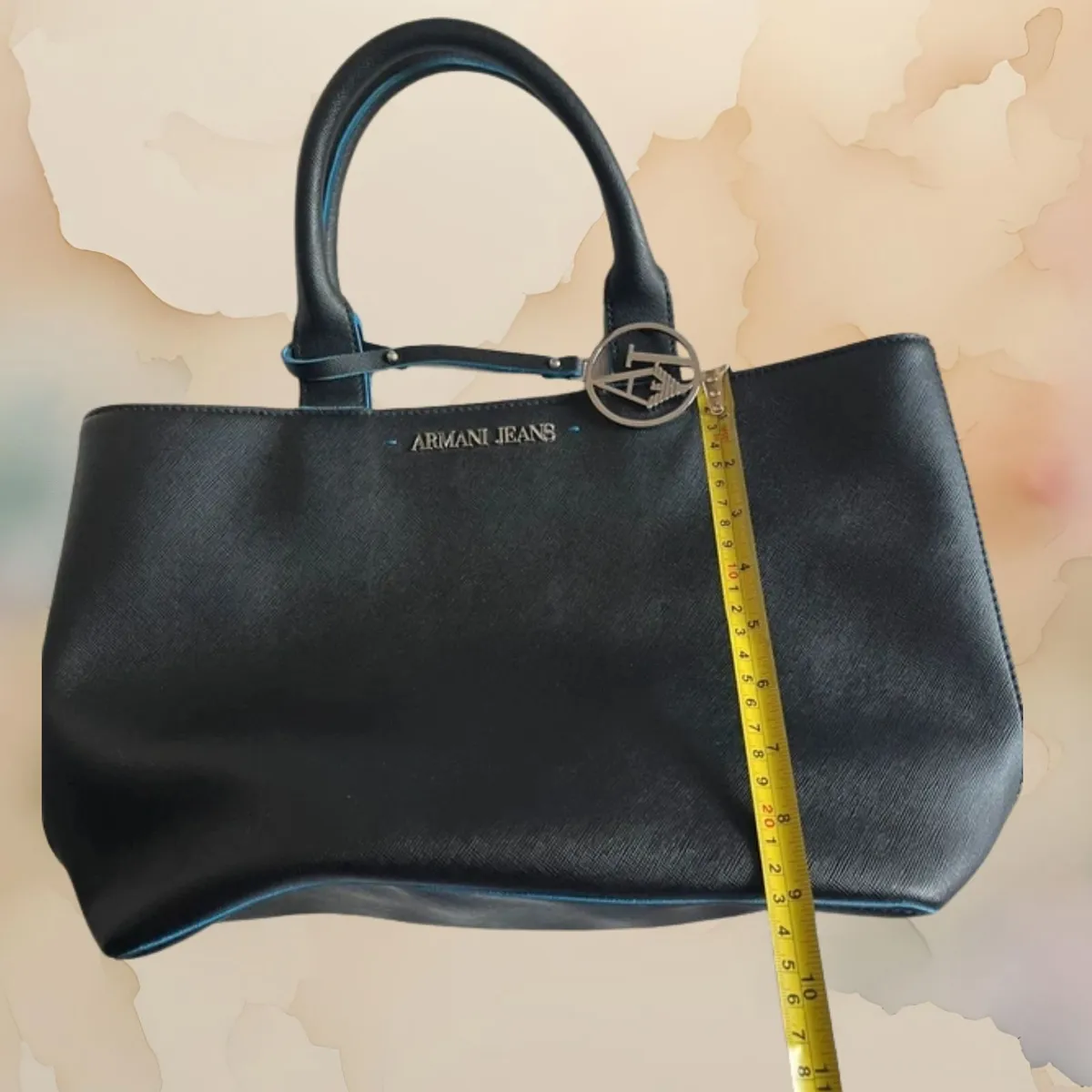 Armani Jeans Black Designer Shoulder Handbag - Image 2