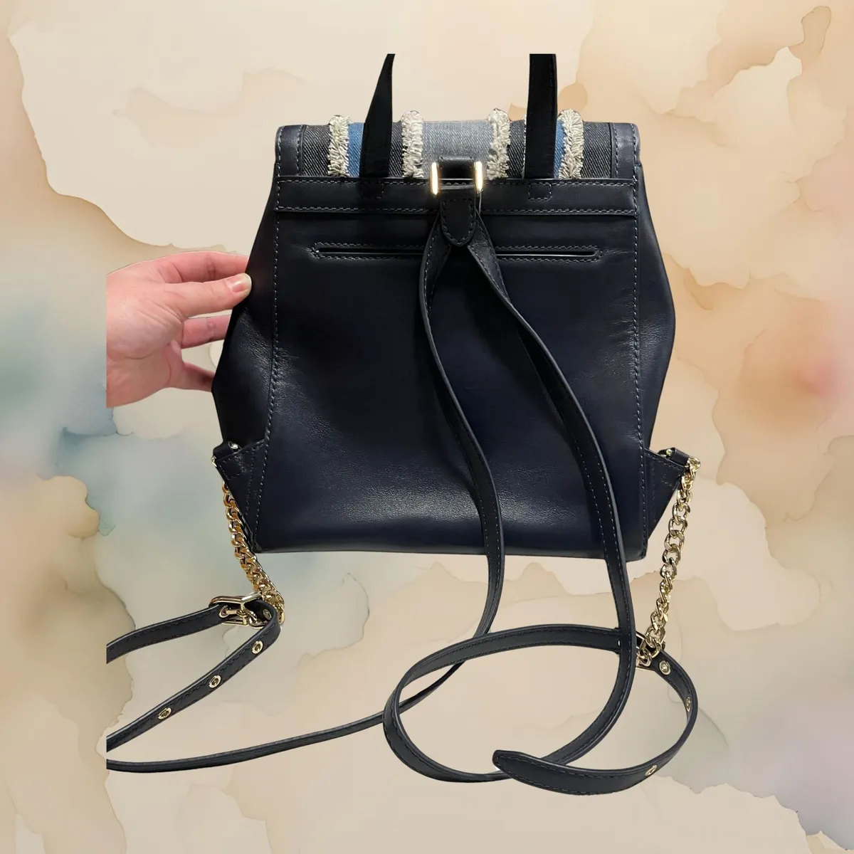 NEW Michael Kors Whitney Medium Denim Leather - Image 3