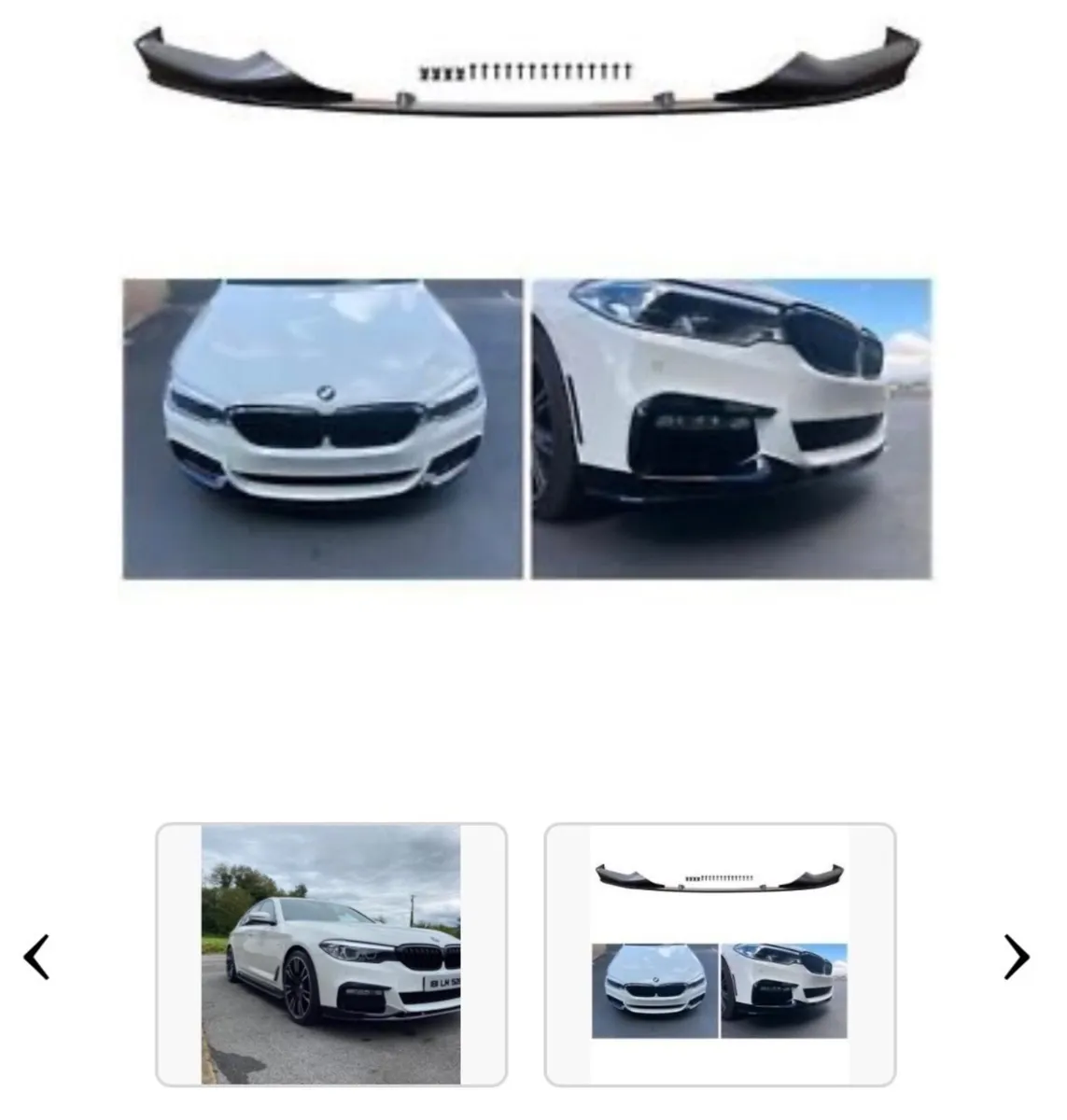 BMW G30 front splitter (NEW) - Image 1