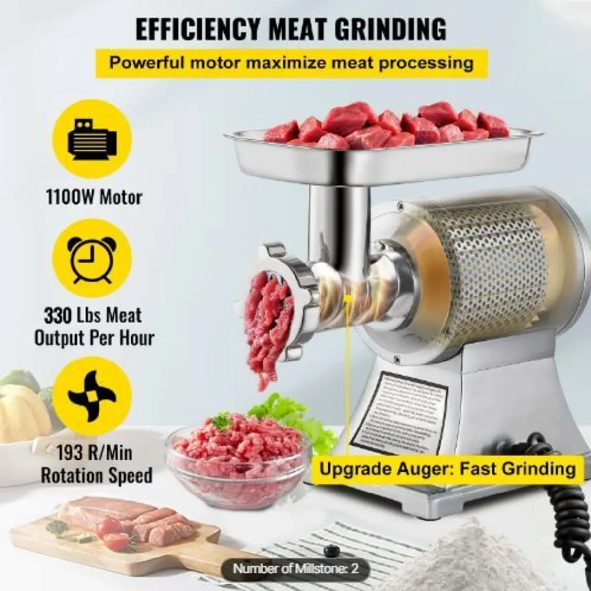 Electric Meat Mincer, 1100W - Image 3