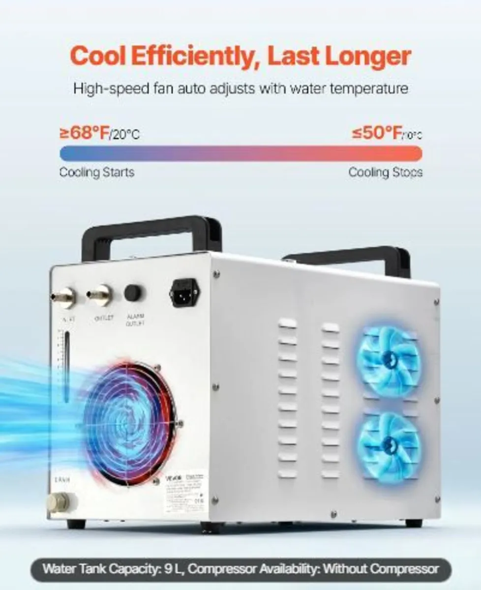 Industrial Water Cooler CW-3000, Air-Cooled - Image 2