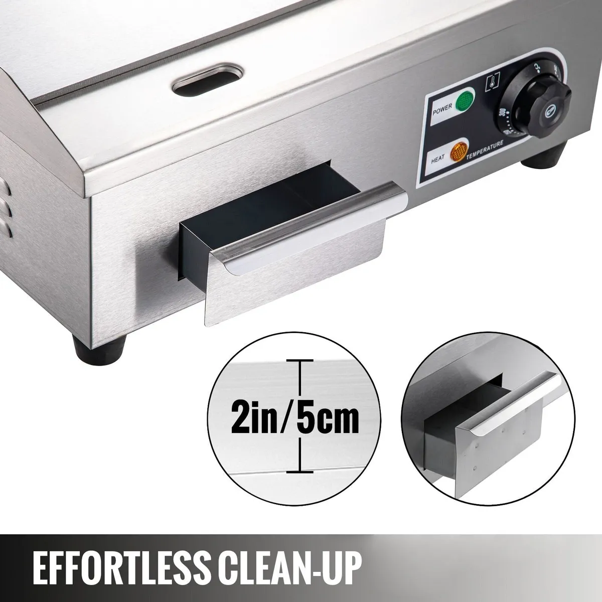 3KW 22-Inch Electric Griddle Hotplate - Image 2