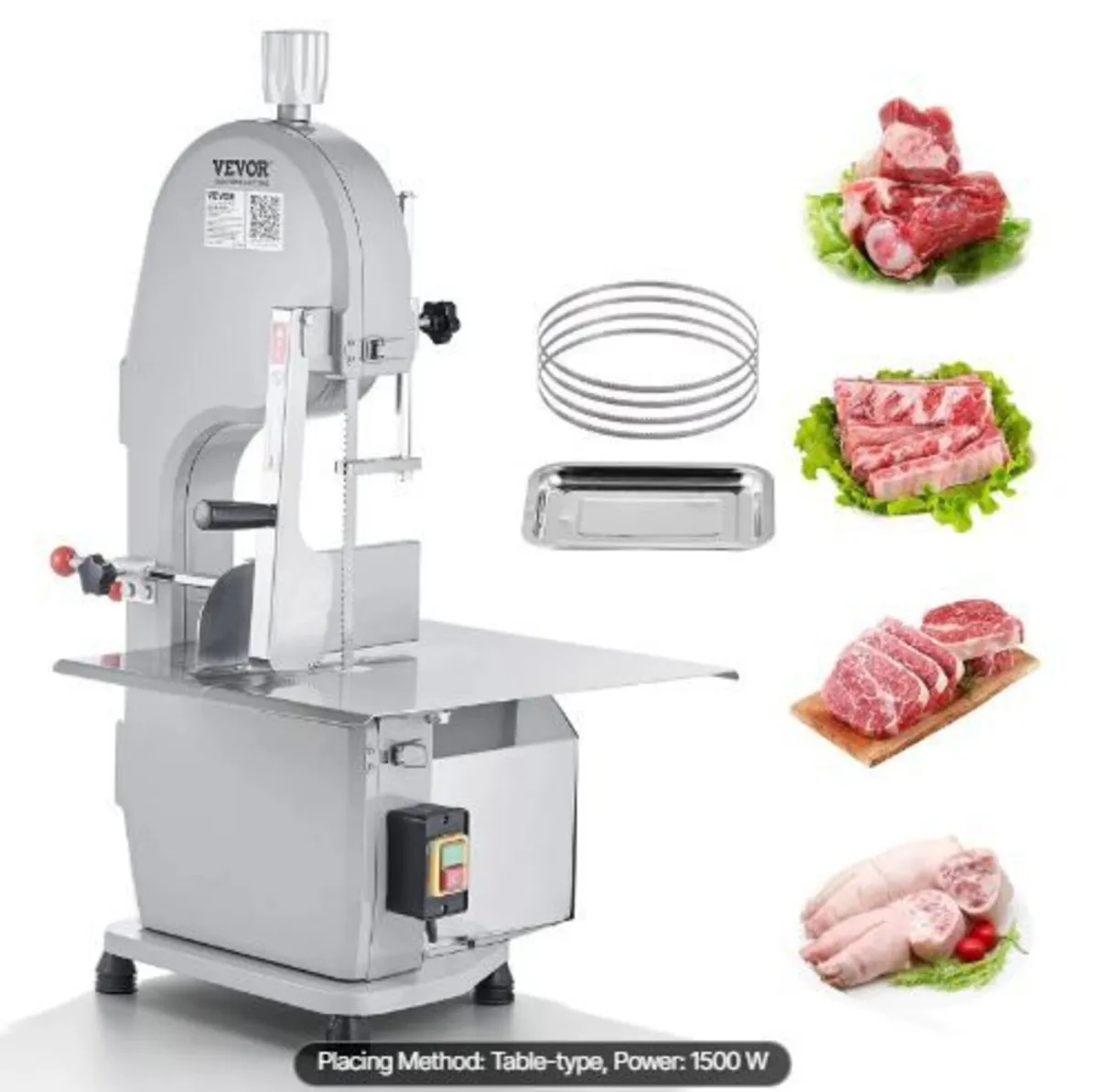 1500W Commercial Electric Meat Bandsaw - Image 1