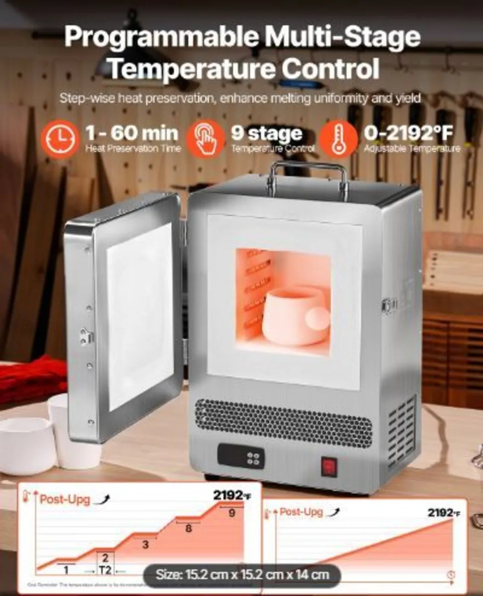 Tabletop Kiln Melter, 1500W Powerful - Image 2