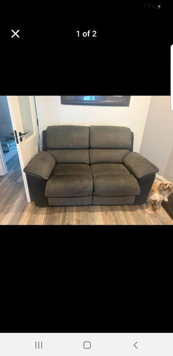 2 seater recliner - Image 1