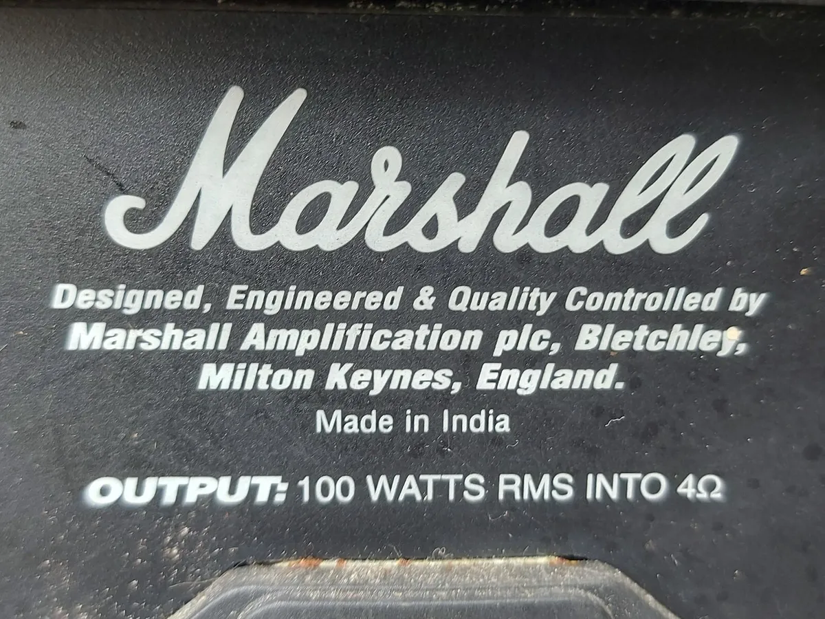 Marshall MG100dfx AMP Output 100 Watts RMS INTO 4 - Image 2
