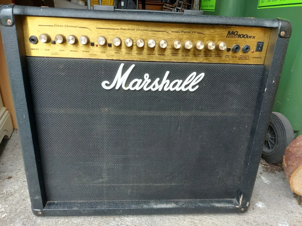 Marshall MG100dfx AMP Output 100 Watts RMS INTO 4 - Image 1