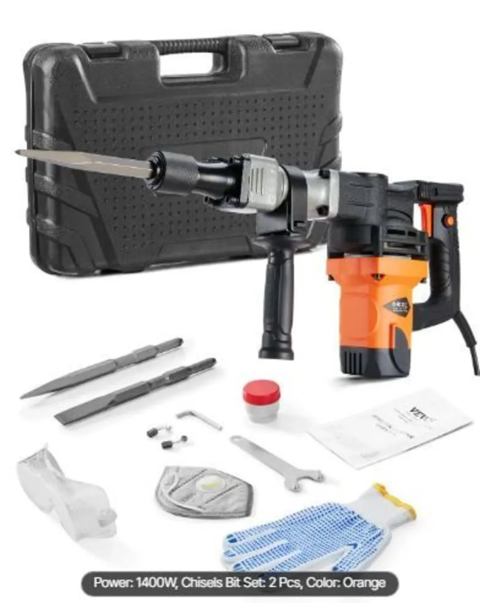 Demolition Jack Hammer Concrete Breaker 1400W - Image 4