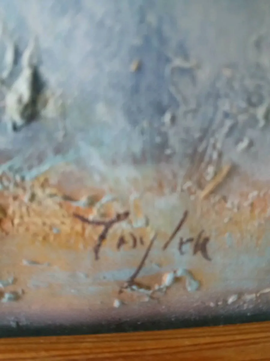 OIL ON CANVAS By "TAYLOR"Rnwnd Artst - Image 2