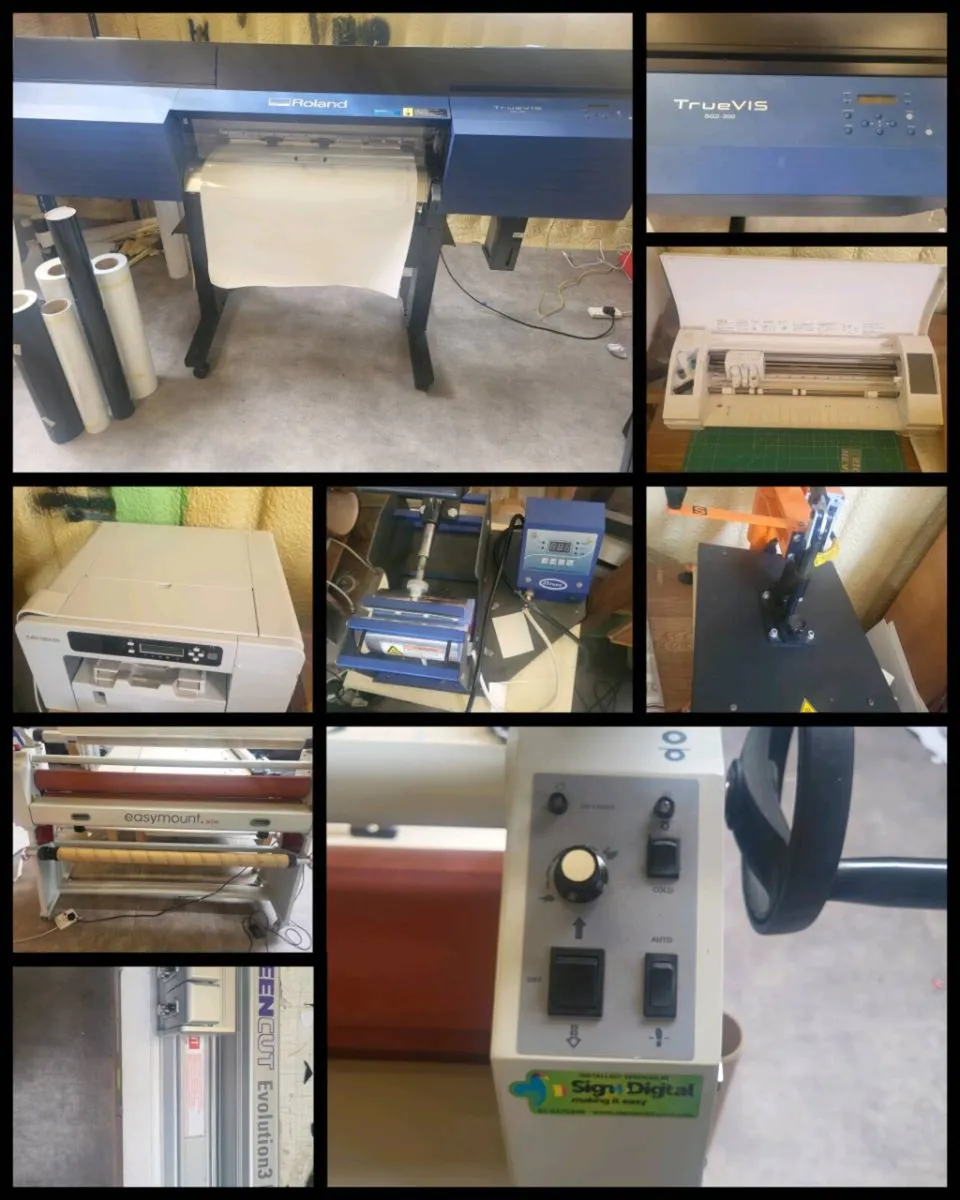 Roland SG2 300 print & cut machine plus print equi - Image 1