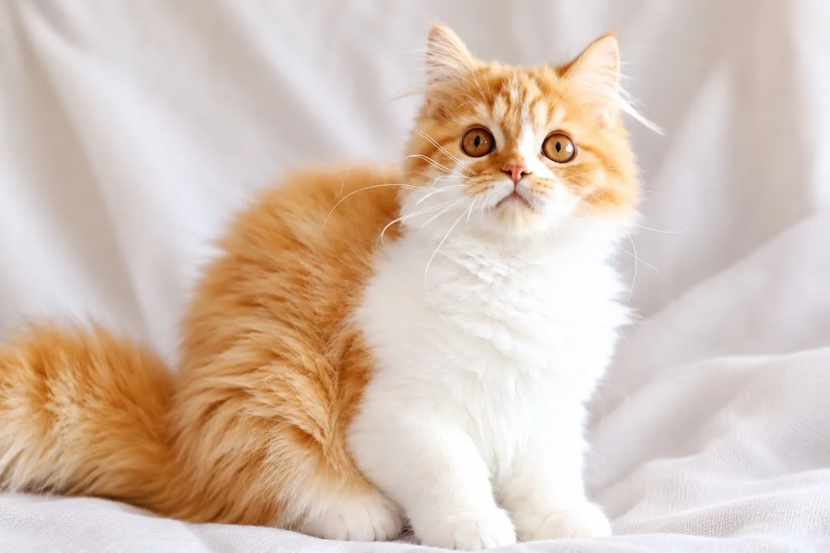 Purebred red golden white British longhair male - Image 1