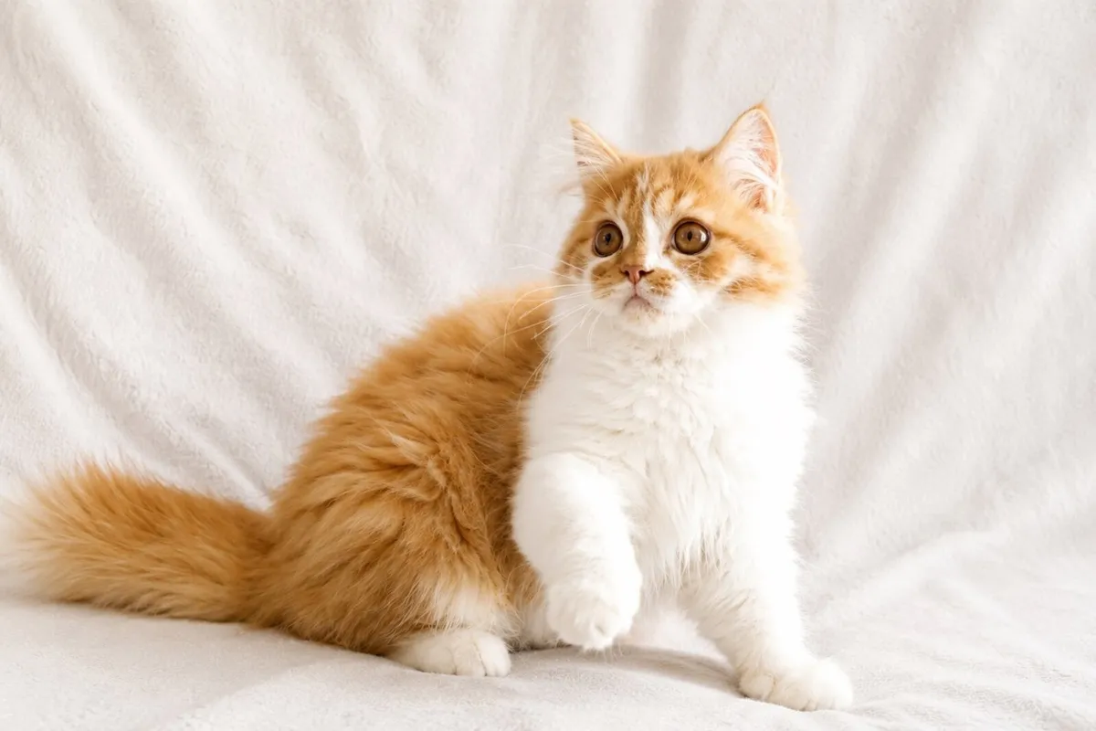 Purebred red golden white British longhair male - Image 3