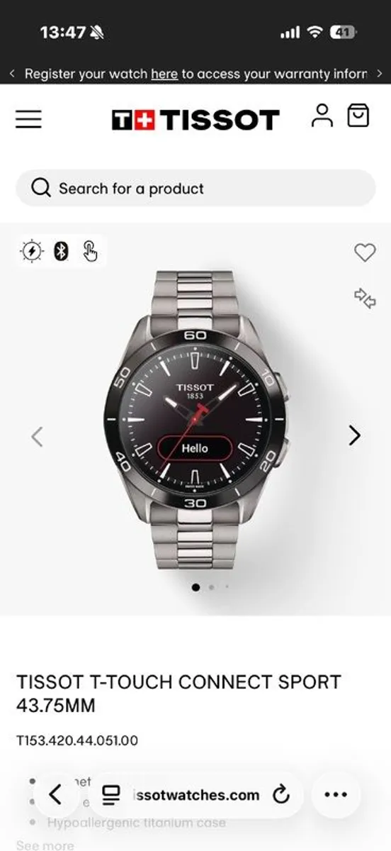 Tissot T-Touch sport - Image 1