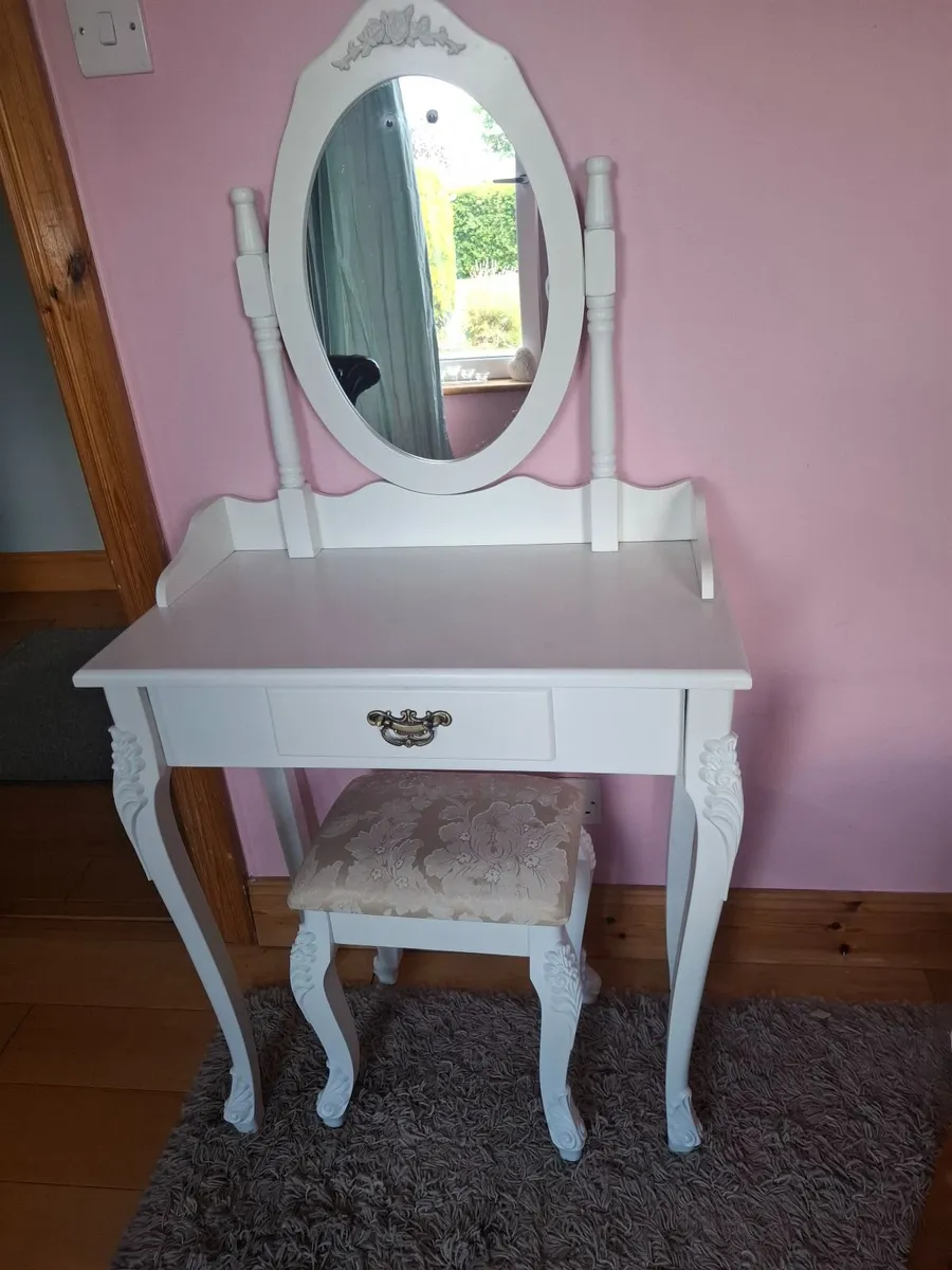Dressing table with mirror - Image 3