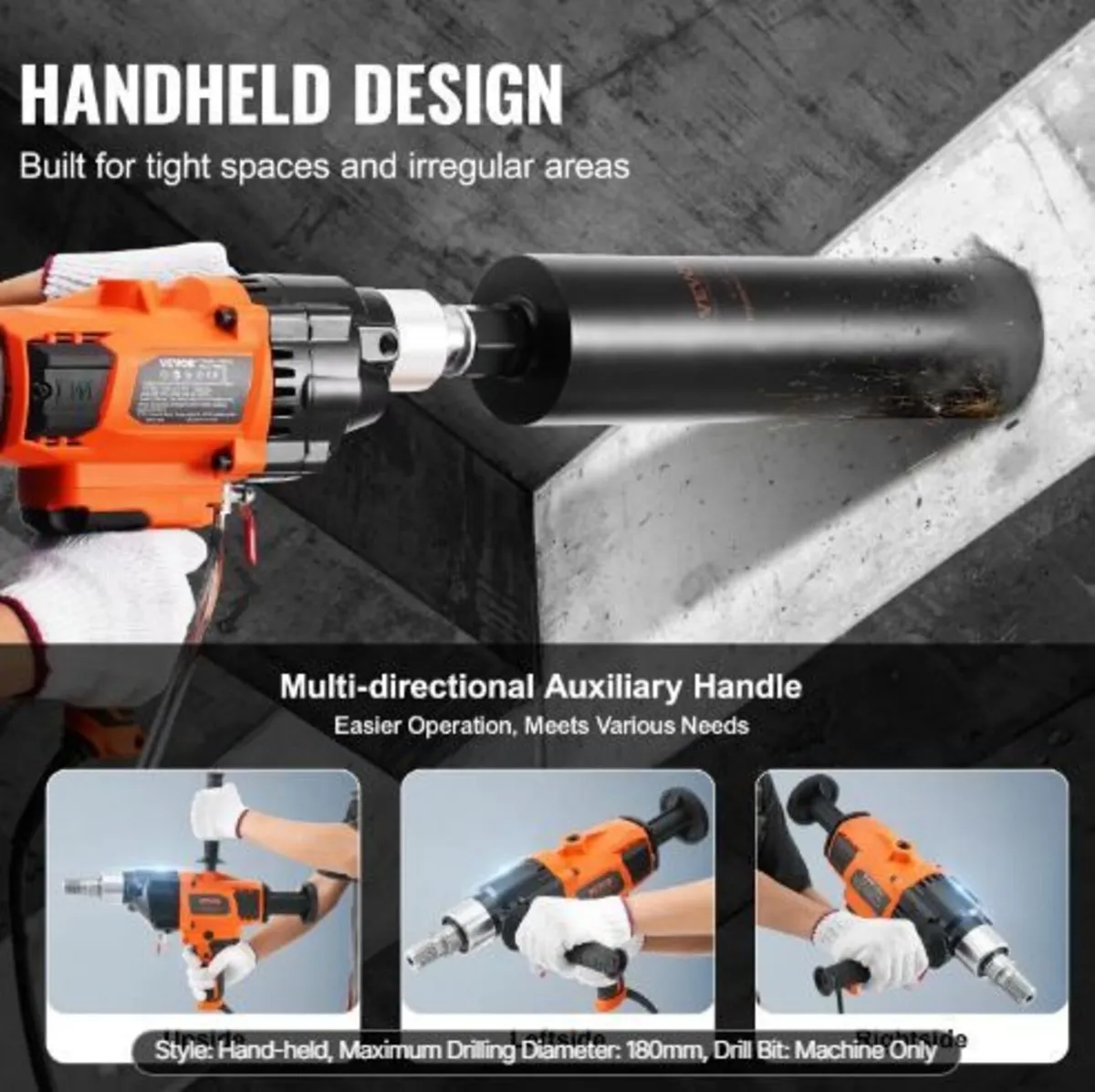 Core Drill Machine 2.03-18 cm Dia 2600W - Image 2
