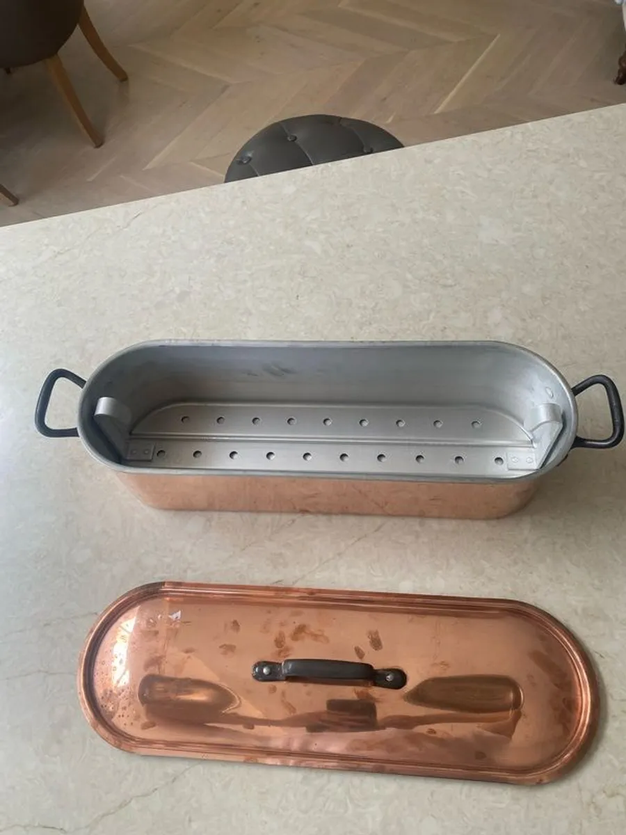 Decorative Copper Fish Poacher - Image 1