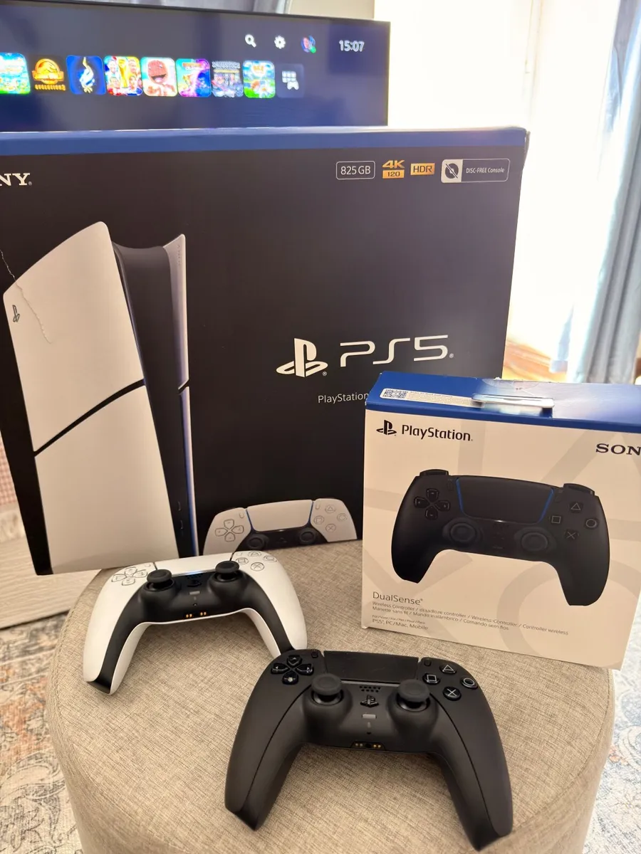 PlayStation 5 (825GB) – Like New – 2 Controllers + - Image 1