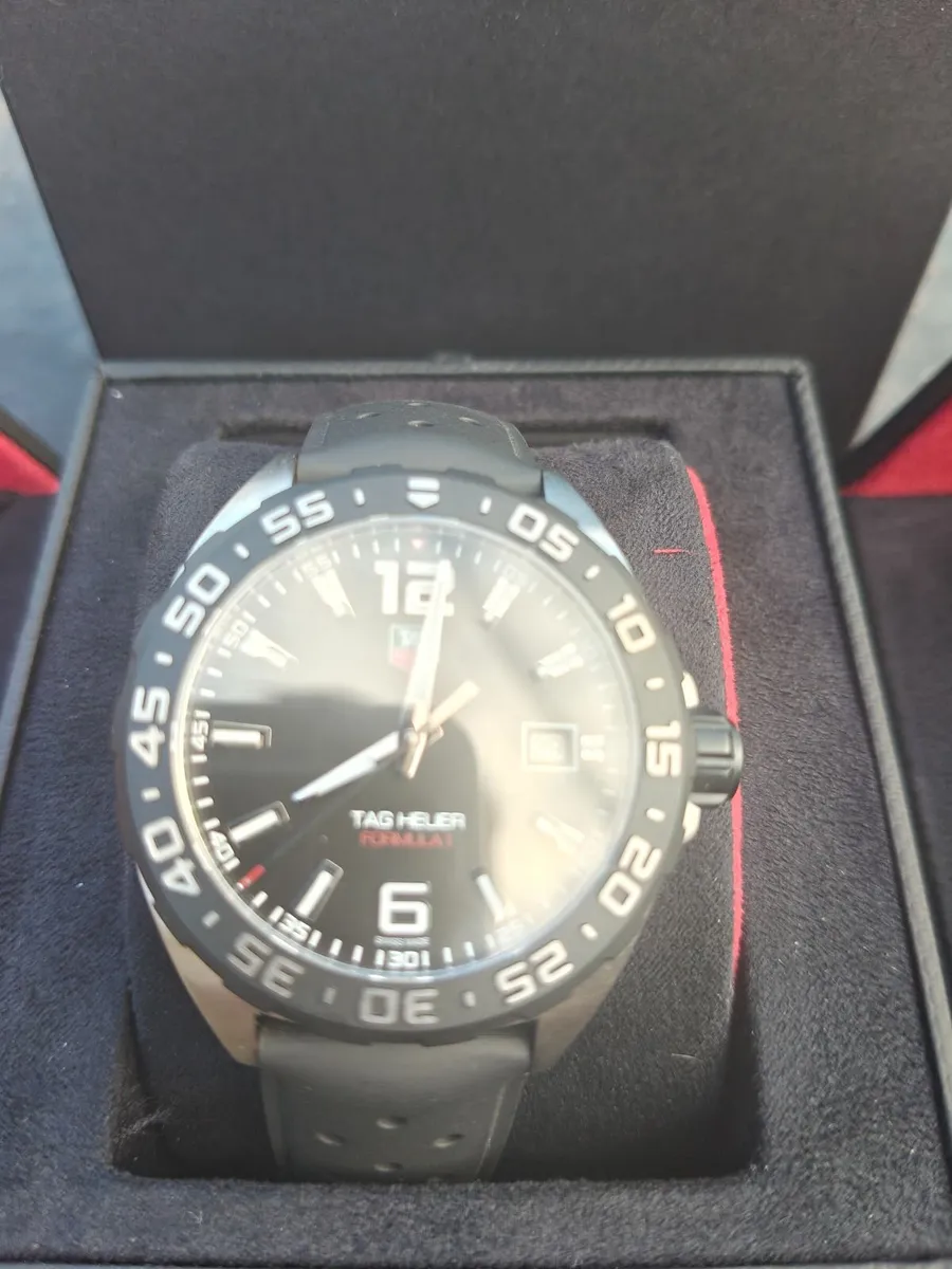 Tag Heuer Formula 1 mens black strap watch - Image 2
