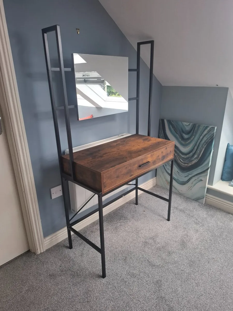 New Dressing table with mirror and drawer - Image 1