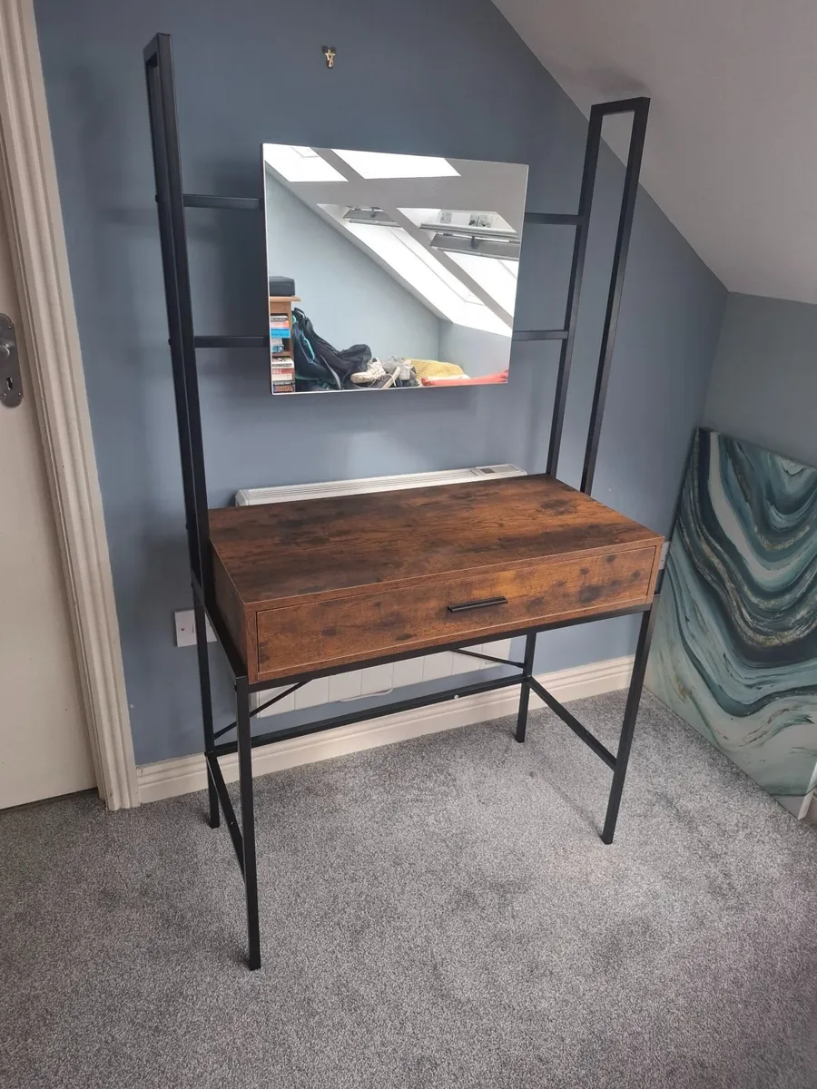 New Dressing table with mirror and drawer - Image 2