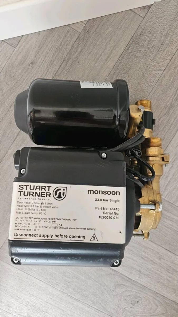 shower pump stuart turner monsoon