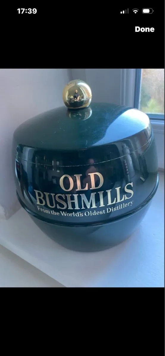 Rare Vintage Old Bushmills Ice Bucket - Image 3
