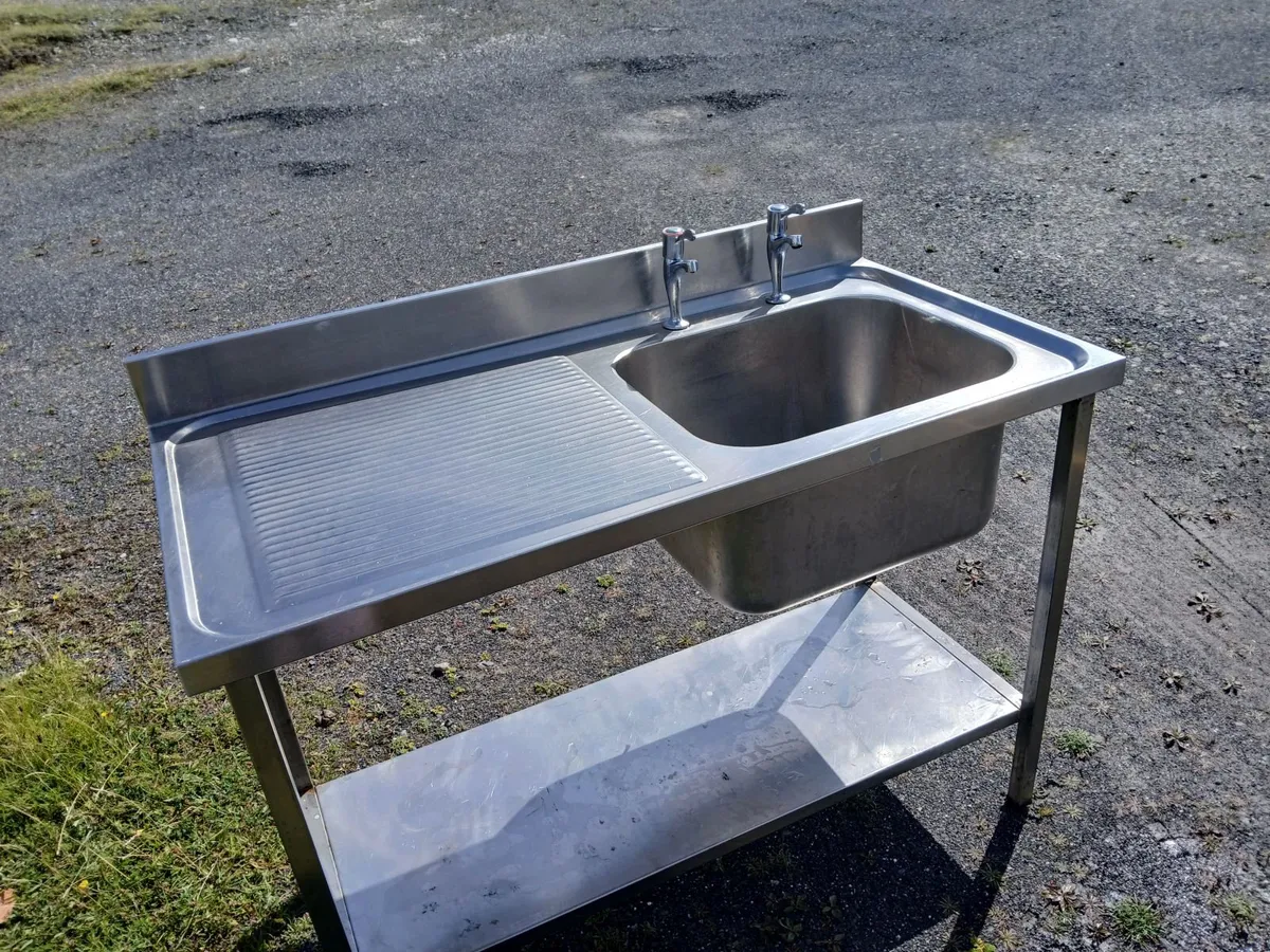 Stainless steel cabbinet sink unit complete - Image 4