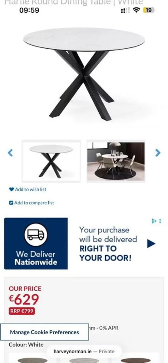 Dining table and chairs - Image 4