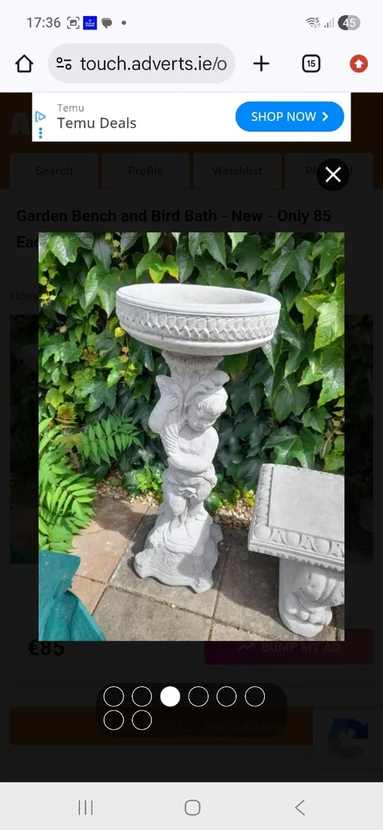 Angel Bird Bath - Brand New - Only 85 - Image 3