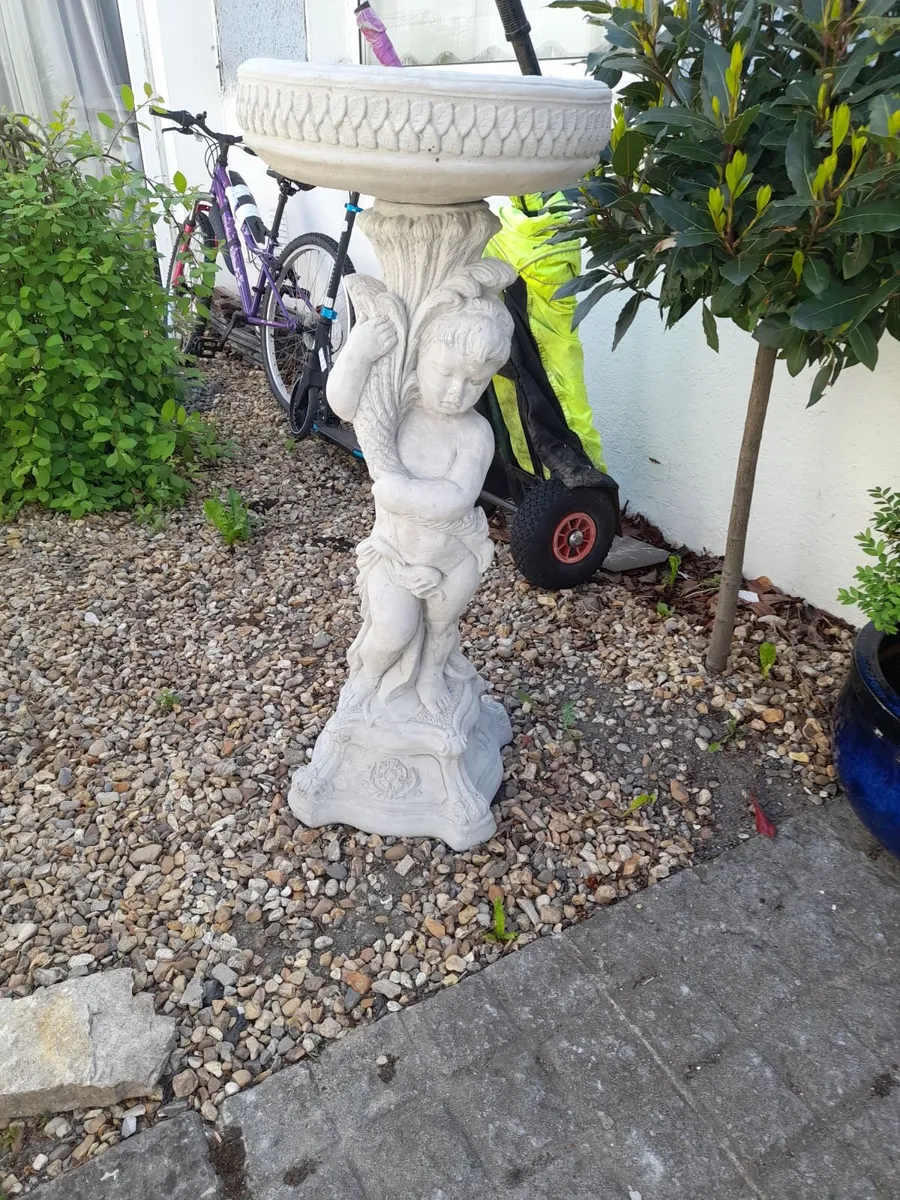 Angel Bird Bath - Brand New - Only 85 - Image 4