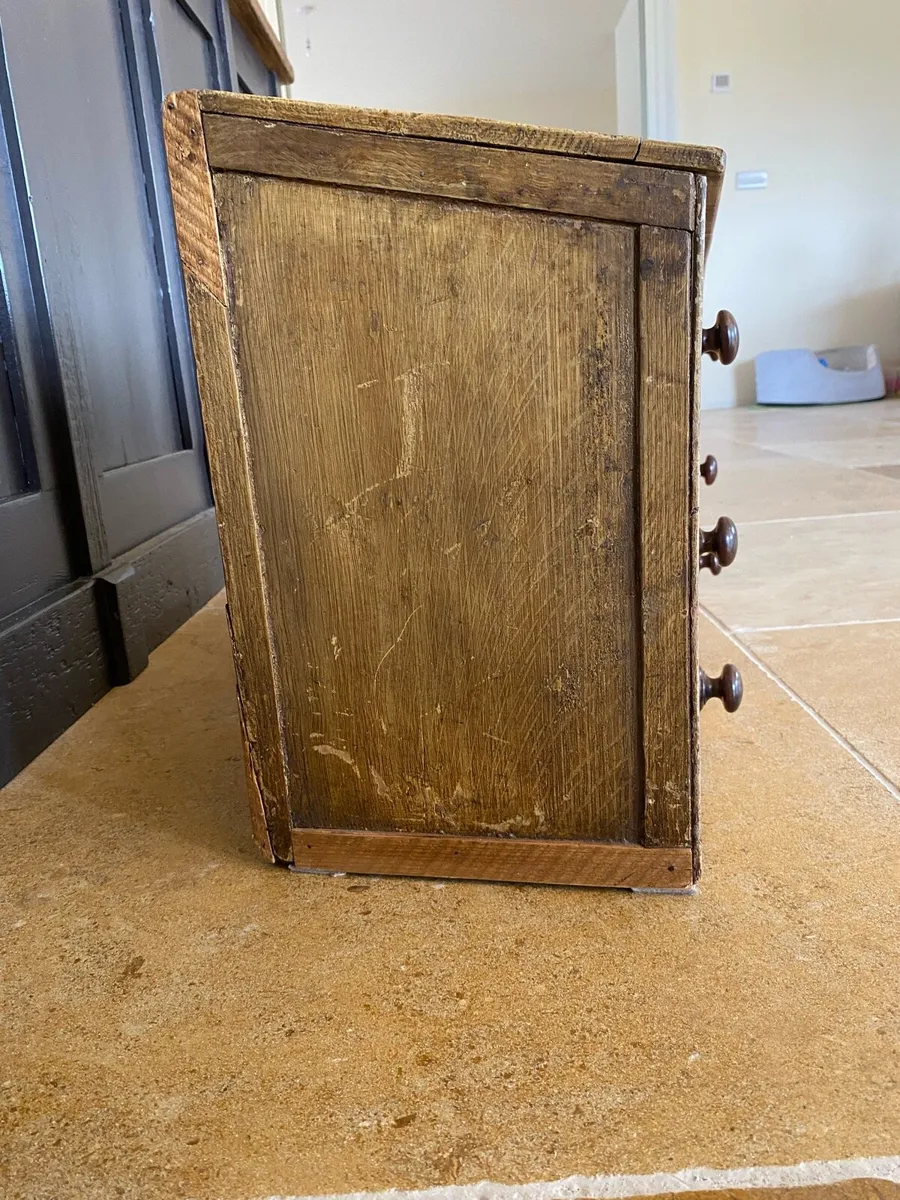 Antique pine painted drawers - Image 2