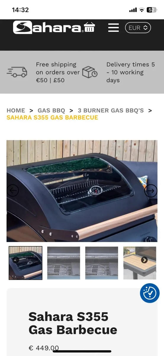 Sahara BBQ and pizza-gas 3 burner - Image 3