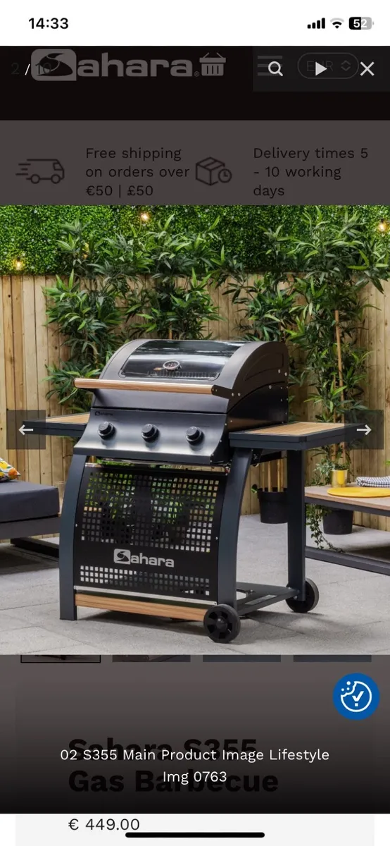 Sahara BBQ and pizza-gas 3 burner - Image 1