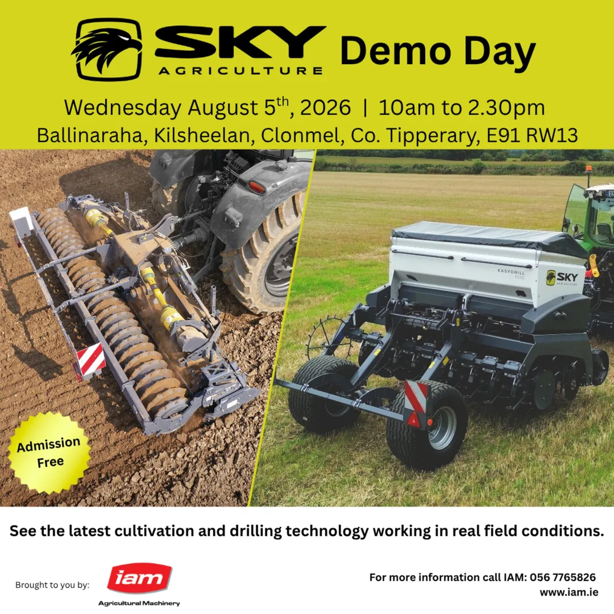 SKY Agriculture Demo Day 5th August Co. Tipperary